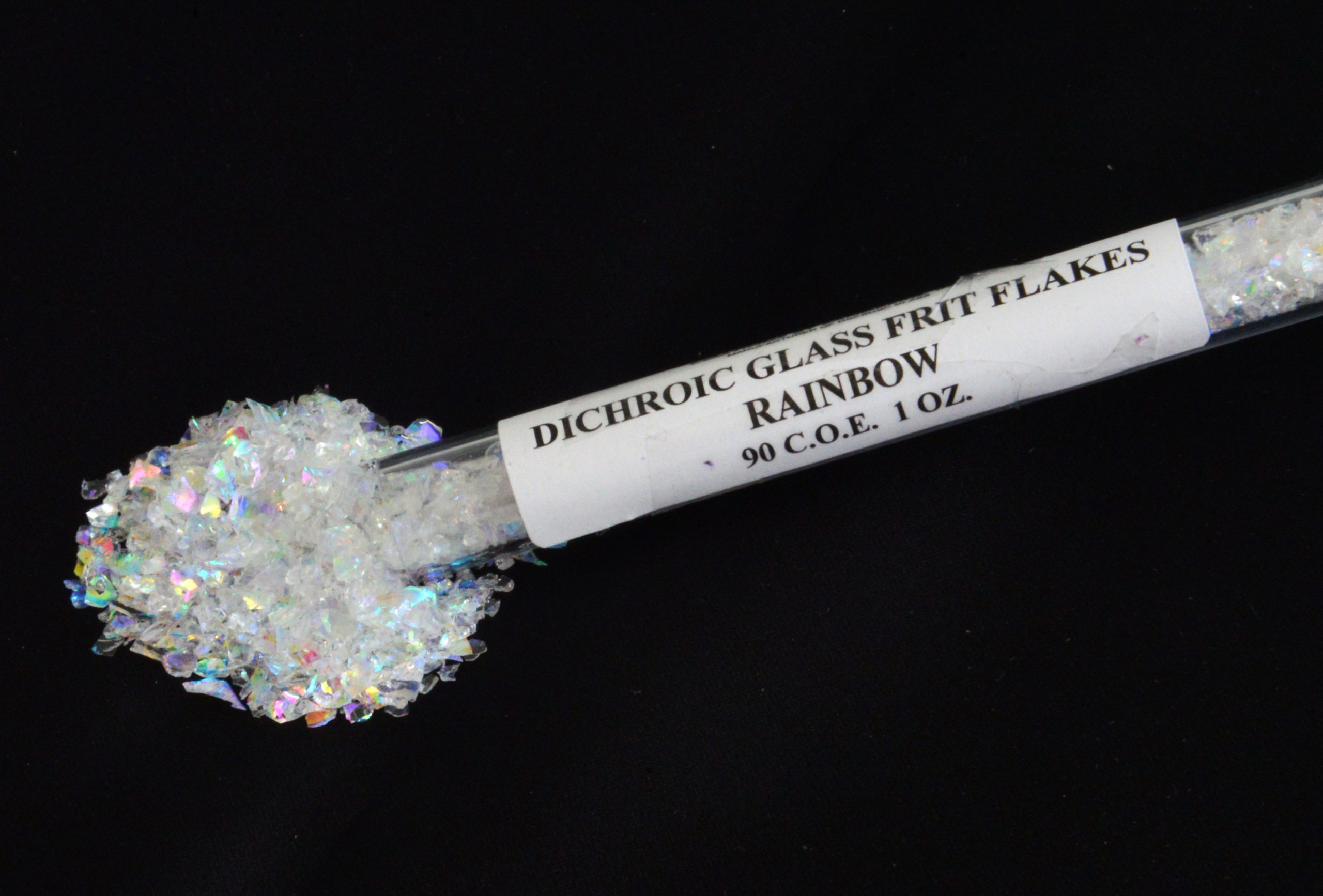 74566-1/2lb. CBS Dichroic Glass Jewelry Pack Thin Clear 96 COE