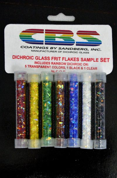 Dichroic Coated Frit Flakes Sample Set | Dichroic Glass Manufacturer ...